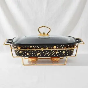 Elegant Textured Artisan Ceramic Serving Dish