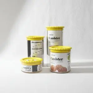 The Minimalist Organization Pavilion (Plastic Round Storage Set 4 Pcs Yellow)
