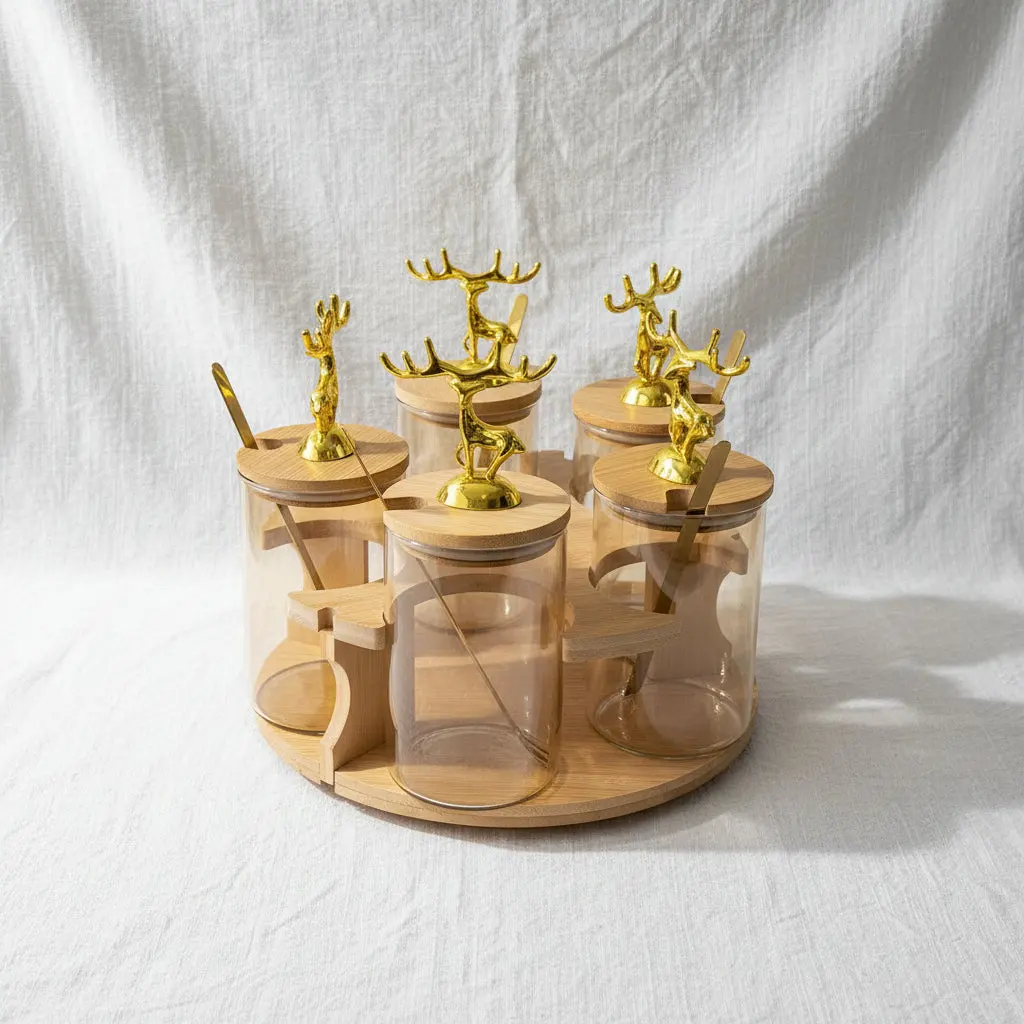 The Gazelle Minimalist Botanical Vault (Gazelle Glass Spice Set)
