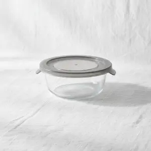 Borosilicate Circular Food Container (500ml)