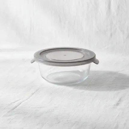 Borosilicate Circular Food Container (500ml)