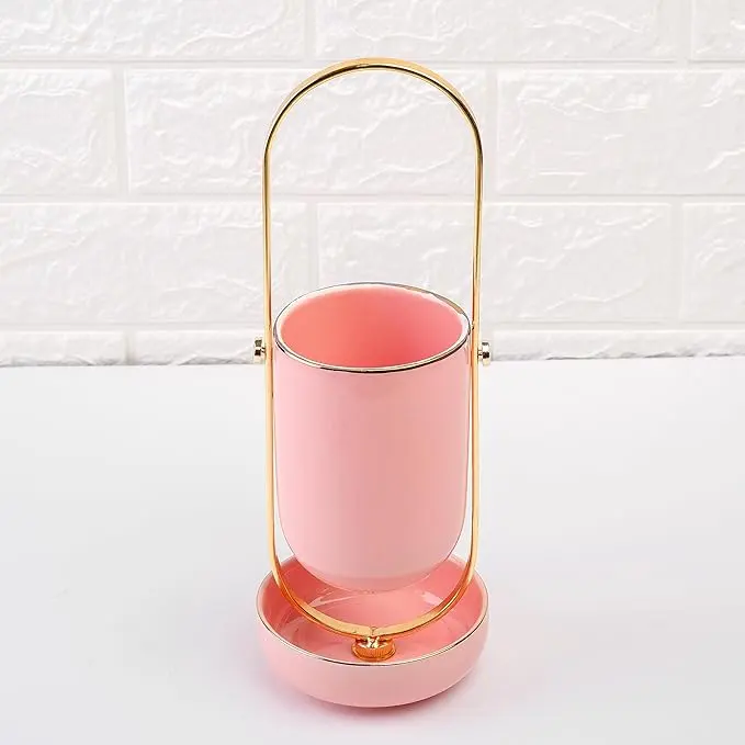 Charming Pastel Pink Porcelain Countertop Kitchen Utensil Holder Charming Pastel Pink Porcelain Countertop Kitchen Utensil Holder