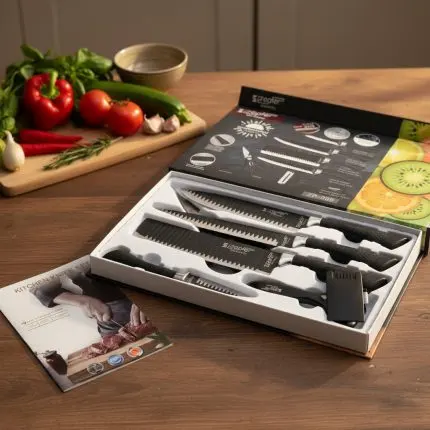 Elite Zepter Ceramic 6-Piece Non-Stick Kitchen Knife Set