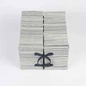 Vibrant Blue Mixed Pattern Decorative Storage Box