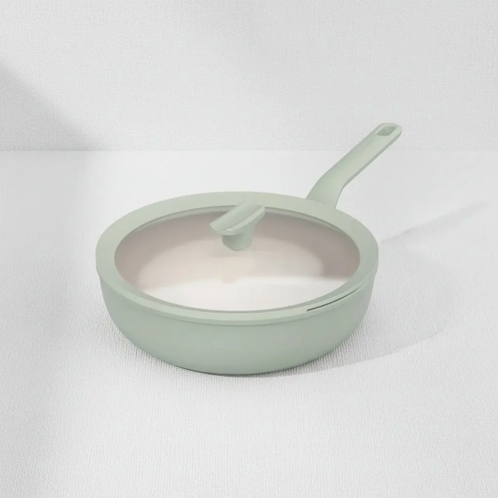 Covered wok non-stick Balance Sage 28cm