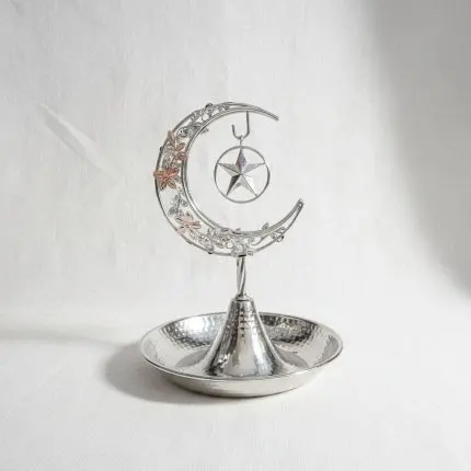 The Lumina Structural Iron & Glass Candlestick Holder