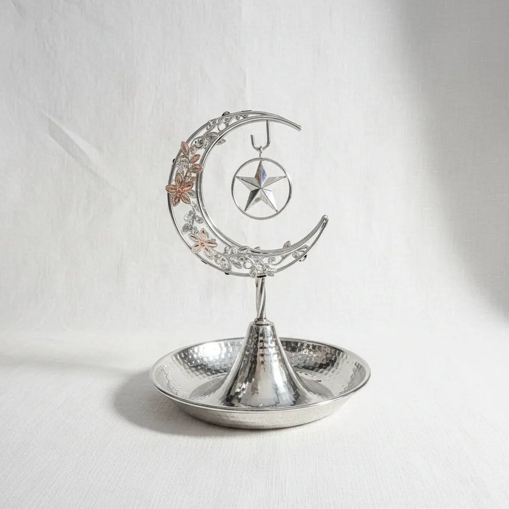 The Lumina Structural Iron & Glass Candlestick Holder