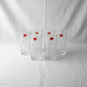 The Lumina Minimalist 6-Piece Glass Highball Suite