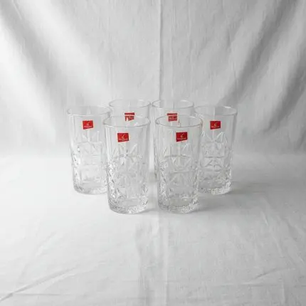 The Lumina Minimalist 6-Piece Glass Highball Suite