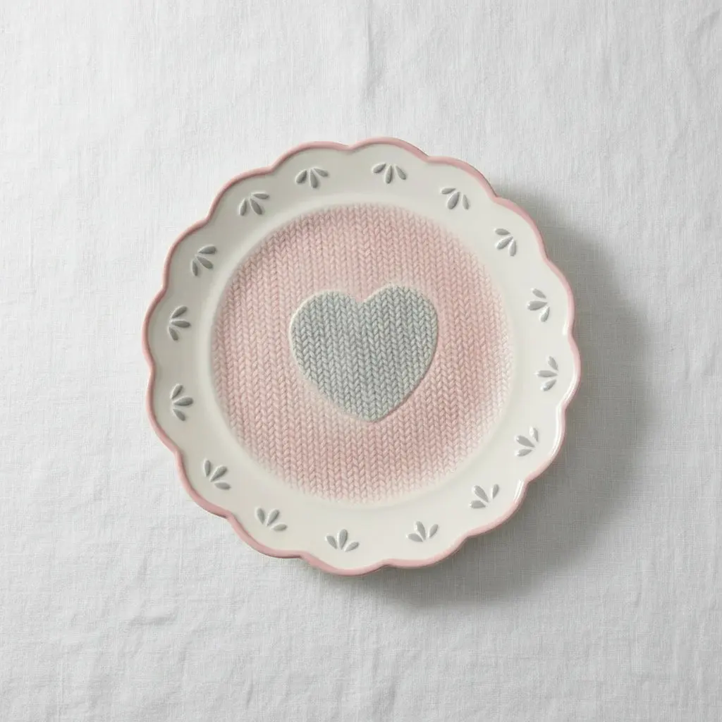 Gold Porcelain Large Circular Plate