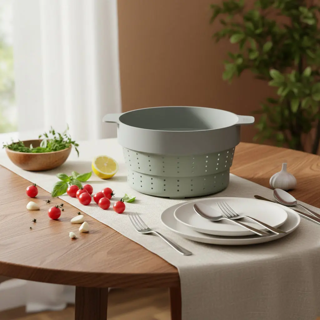 The Minimalist Culinary Studio (Steam & Strain Balance 24cm)