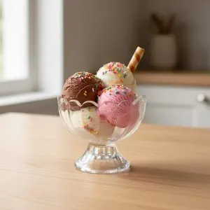 The Minimalist Hospitality Pavilion (Ice Cream Glass Cups - Style 038 - 6 Pieces)