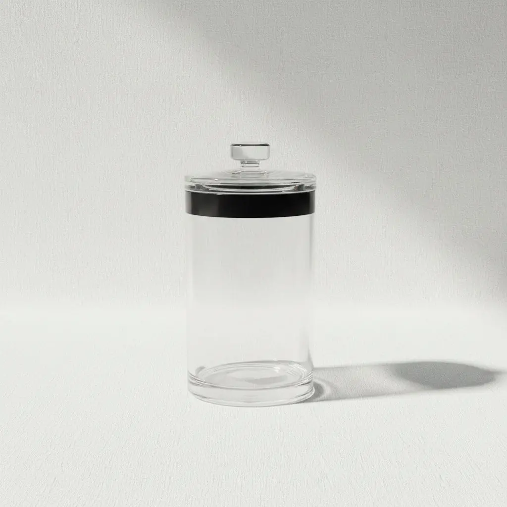 Acrylic Round Storage Jar Large