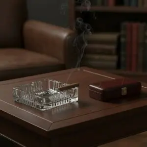 Glass Square Ashtray