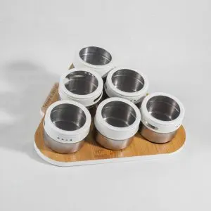 Tessie & Jessie Premium Glass Spice Organization Set