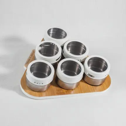 Tessie & Jessie Premium Glass Spice Organization Set