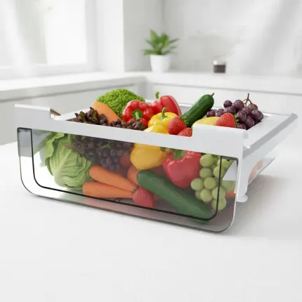 Clear Plastic Refrigerator Organizer Bin (Modular Streamlined Edition)