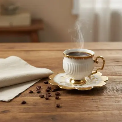 The Minimalist Hospitality Pavilion (Coffee Cup with Plate)