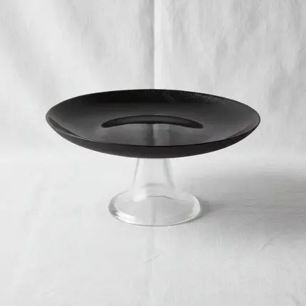 Elegant White Porcelain Cake Serving Plate