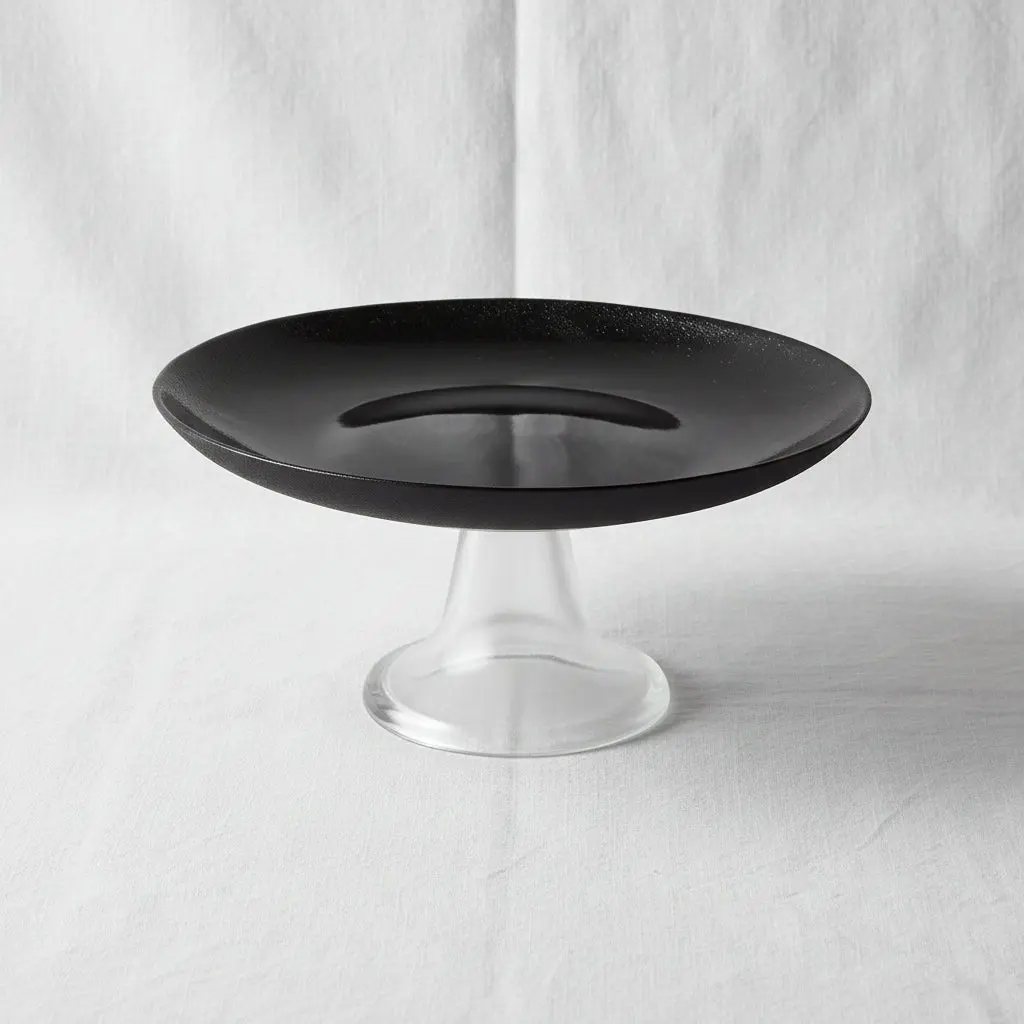 Elegant White Porcelain Cake Serving Plate