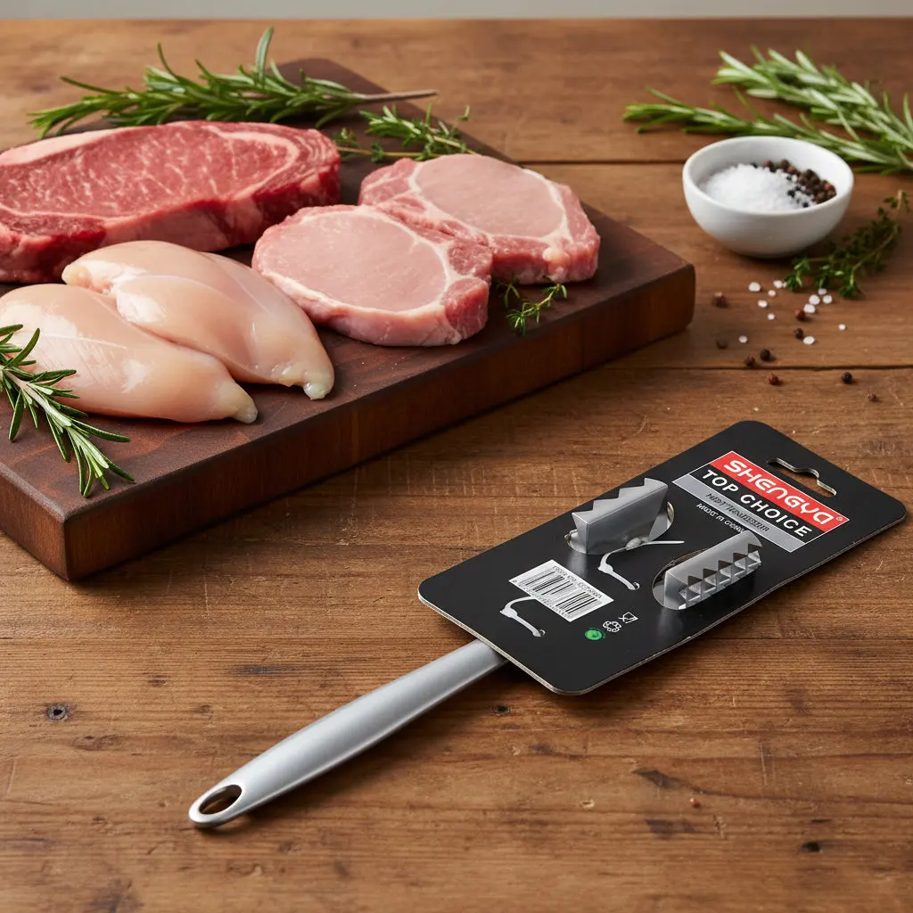 The Shengya Minimalist Culinary Tenderizer (Shengya Nickel Meat Hammer 23.8cm)