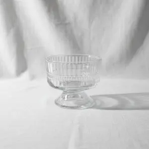 Cream Glass Cups (225ml, 6-Piece) – TB033-1B
