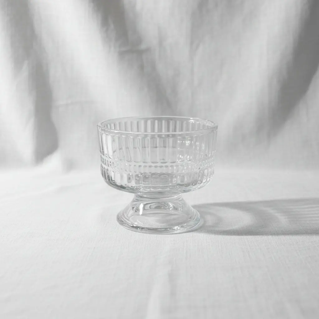 Cream Glass Cups (225ml, 6-Piece) – TB033-1B