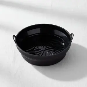 Premium Upgraded Silicone Air Fryer Liner (7.8" / Black)