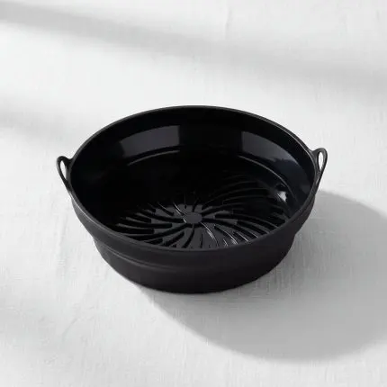 Premium Upgraded Silicone Air Fryer Liner (7.8" / Black)