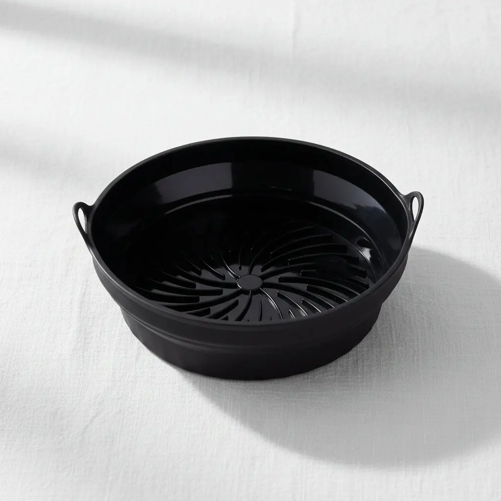 Premium Upgraded Silicone Air Fryer Liner (7.8" / Black) Premium Upgraded Silicone Air Fryer Liner (7.8" / Black)