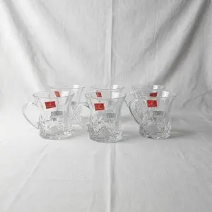 The Cristallo Minimalist 6-Piece Glass Mug Suite
