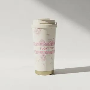 The Botanical Bloom 520ml 2-in-1 Stainless Steel Coffee Tumbler