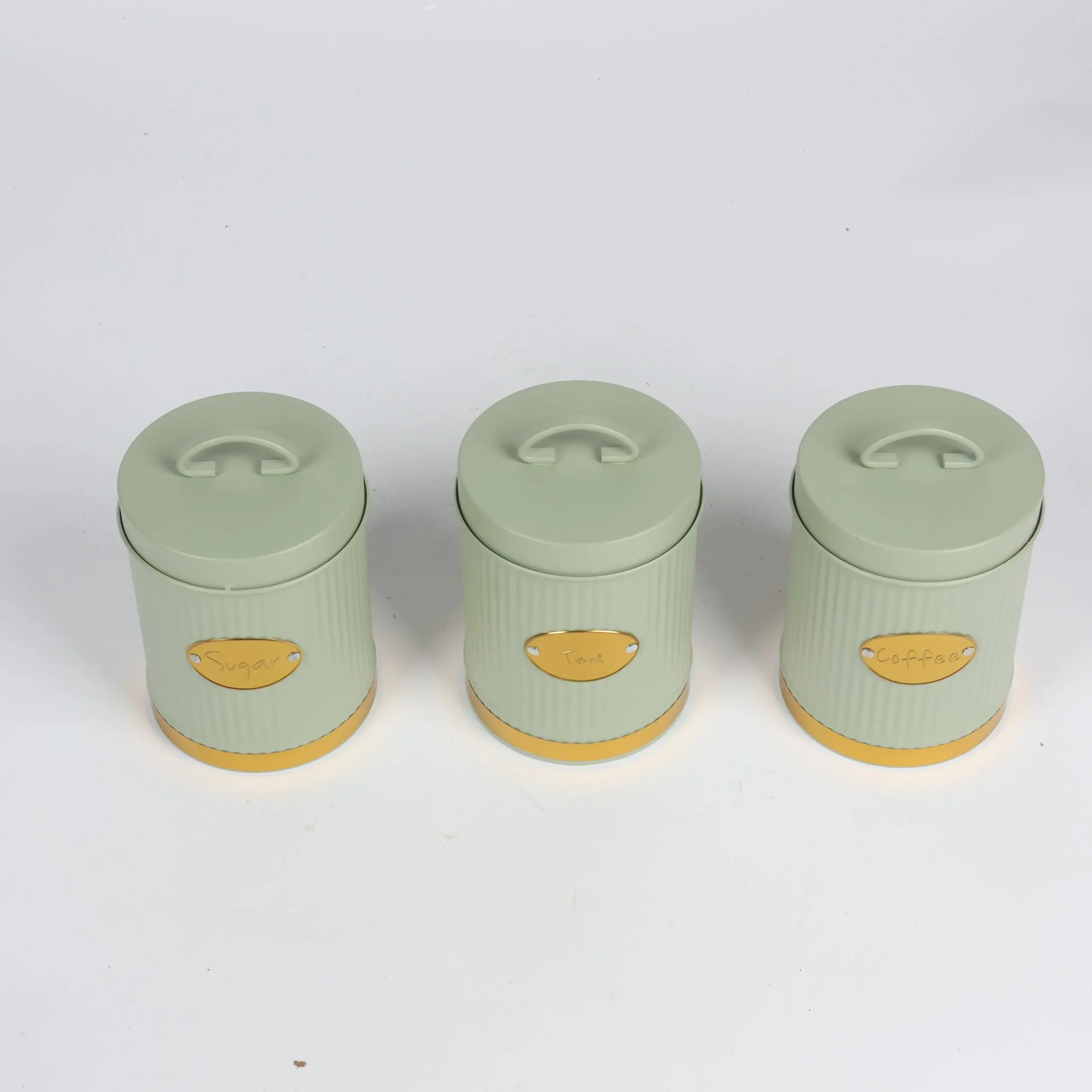 Elegant Venezia Matte Bread Bin & 3-Piece Canister Set