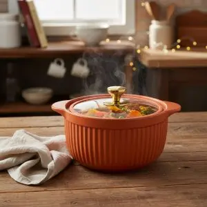Porcelain Pot – Orange (3180)