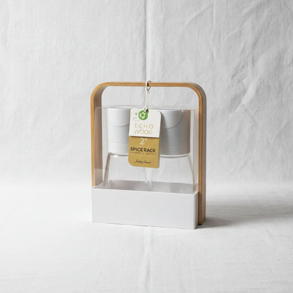 The Element Matte Ceramic Salt & Pepper Mill Set with Stand
