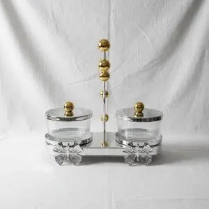 The Contour Radiused Iron and Glass Tray