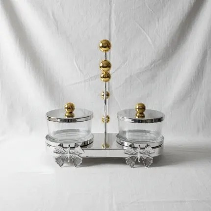 The Contour Radiused Iron and Glass Tray