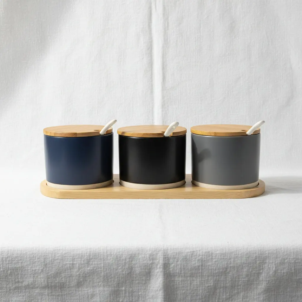 The Minimalist Culinary Sanctuary (Glass/Metal Spice Jar Set 10 Pcs)