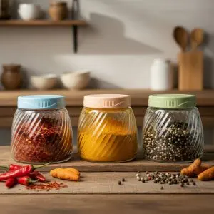 The Minimalist Hospitality Pavilion (Glass Spice Set - Style 746 - 3 Pieces)