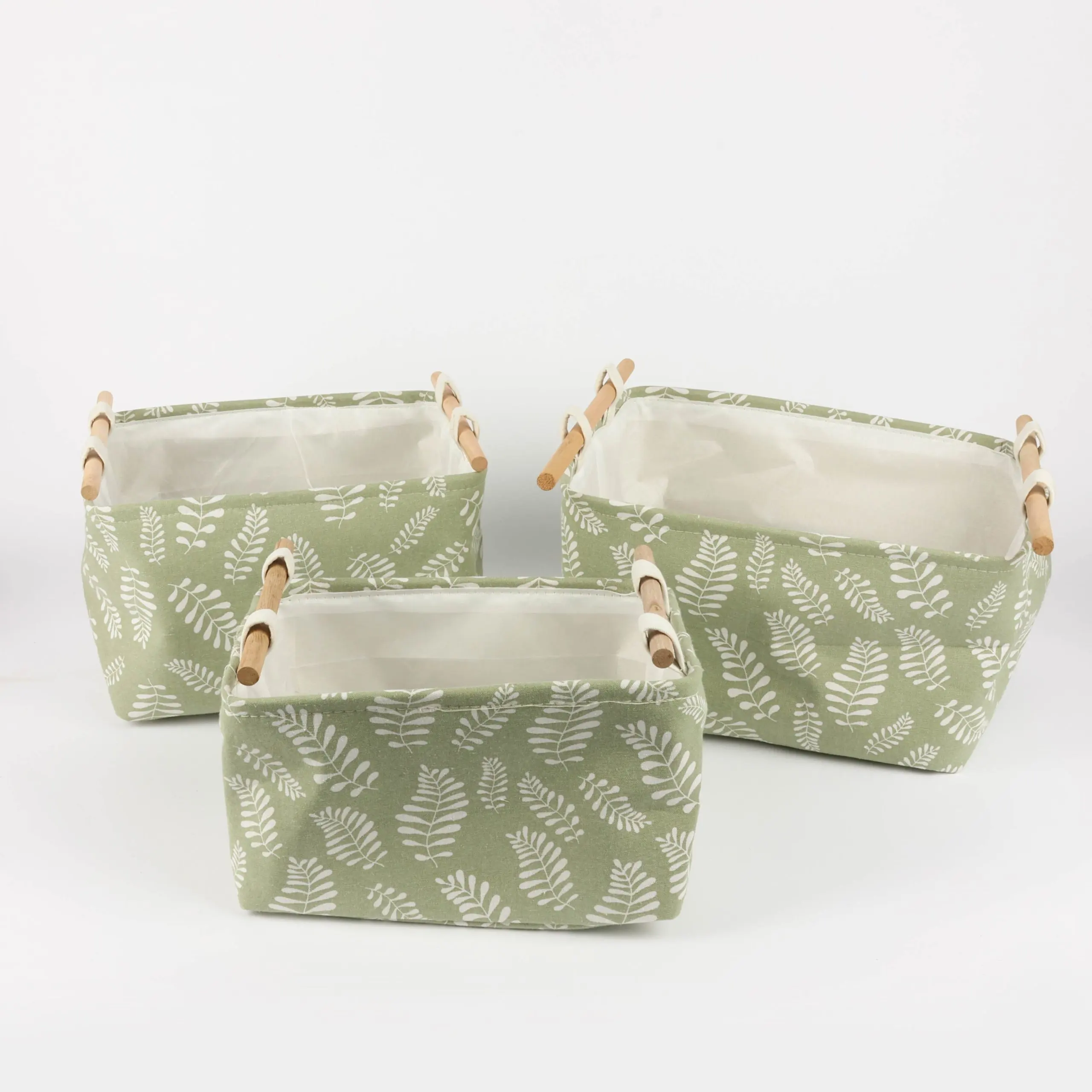 Contemporary Pattern Printed Fabric Storage Basket