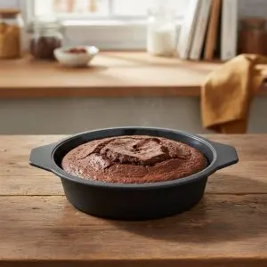 Premium Grey & Pink Silicone Cake Pan with Reinforced Frame (29.5cm)