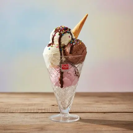 Elegant Clear Glass 6-Piece Ice Cream & Dessert Cup Set