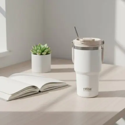 TYESO ROAM Tumbler 2.0 with Flip Straw & Sip Lid (600ml)