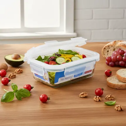 Borosilicate Rectangular Food Container (930ml)