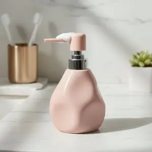 Porcelain Liquid Soap Bottle – Pink – 2728