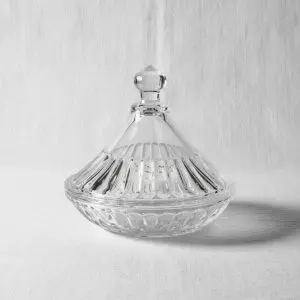 The Conservatory Minimalist Glass Confectionery Vault (Covered Cookie Bowl)