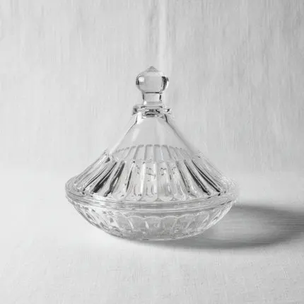 The Conservatory Minimalist Glass Confectionery Vault (Covered Cookie Bowl)