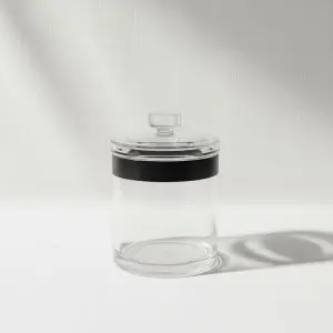 Acrylic Round Storage Jar Medium