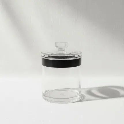 Acrylic Round Storage Jar Medium