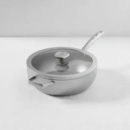 The Graphite 28cm Covered Recycled Stainless Steel Wok